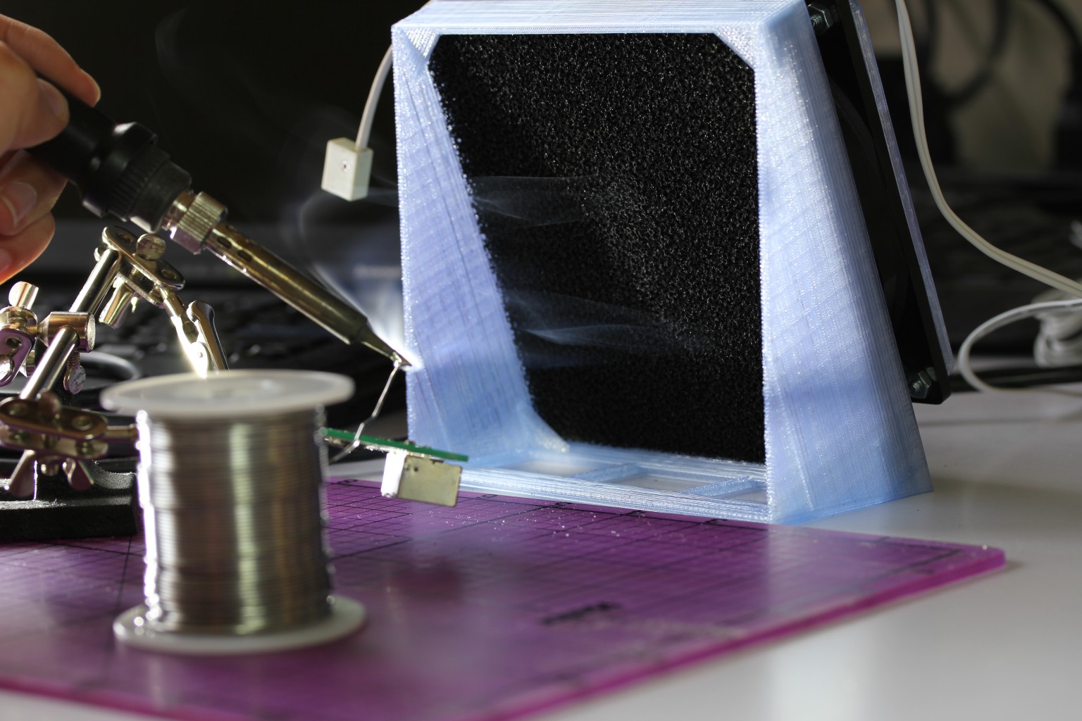 3D Printed Solder Fume Extractor eclecticc